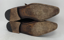 Load image into Gallery viewer, Cordwainer Mens Brown Suede Buckle Monk Strap Dress Shoes Size 8.5
