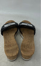 Load image into Gallery viewer, Michael Kors Womens Black Brown &amp; White Slip-On Platform Sandals Size 7M
