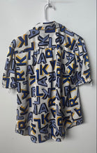 Load image into Gallery viewer, Karl Lagerfeld Womens Multicolor Printed Short Sleeve Button-Up Shirt Size XS
