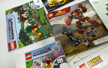 Load image into Gallery viewer, Lot Of 11 Pcs Assorted Lego Mixed Variety Instruction Manuals For Age 3+
