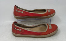 Load image into Gallery viewer, Timberland Womens Orange Beige Leather Round Toe Slip-On Ballet Flats Size 8.5M
