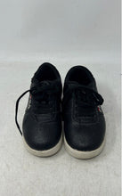 Load image into Gallery viewer, Fila Kids Black Leather Round Toe Low Top Lace-Up Sneaker Shoes Size 9
