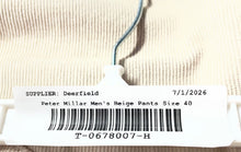 Load image into Gallery viewer, Peter Millar Mens Beige 5 Pockets Design Flat Front Straight Leg Chino Pants 40
