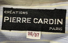 Load image into Gallery viewer, Pierre Cardin Mens Blue Striped Long Sleeve Collared Dress Shirt Sz 38/37 W/Tags
