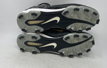 Load image into Gallery viewer, Nike Mens Land Shark Mid 317238-011 Black White Lace-Up Football Cleats Size 12
