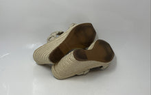 Load image into Gallery viewer, Steve Madden Womens Beige Braided Strap Wedge Heel Espadrille Sandals Size 6
