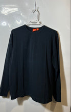 Load image into Gallery viewer, Hugo Boss Mens Black Long Sleeve Crew Neck Pullover T-Shirt Size XL
