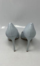 Load image into Gallery viewer, Aldo Womens Light Blue Leather Pointed Toe Slip-On Stiletto Pump Heels Size 9
