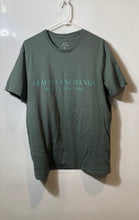 Load image into Gallery viewer, Armani Exchange Mens Green Cotton Slim Fit Short Sleeve Pullover T-Shirt Size XL
