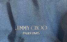 Load image into Gallery viewer, Jimmy Choo Parfums Womens Navy Blue Black Double Handle Weekender Duffle Handbag
