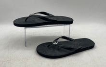 Load image into Gallery viewer, Michael Kors Womens Jinx Black Logo Print Slip-On Flat Flip-Flop Sandals Size 11
