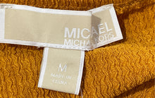 Load image into Gallery viewer, Michael Kors Womens Marigold Color Long Sleeve V-Neck Pullover Blouse Top Size M
