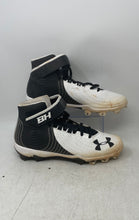 Load image into Gallery viewer, Under Armour Mens Harper 4 Mid RM 3022061-100 Black White Baseball Cleats Sz 9.5

