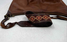 Load image into Gallery viewer, Lucky Brand Womens Brown Leather Shoulder Strap Top Zipper Hobo Purse
