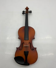 Load image into Gallery viewer, Mendini By Cecilio Brown 4-String Chinrest Acoustic Violin With Bow In Hard Case
