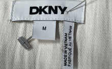 Load image into Gallery viewer, DKNY Womens Cream Sleeveless Square Neck Pockets Weathered Zip-Up Vest Size M

