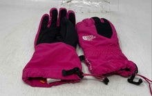 Load image into Gallery viewer, The North Face Unisex Kids Black White Drawstring Montana Ski Gloves Size L/G
