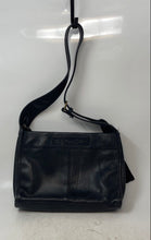 Load image into Gallery viewer, Fossil Womens Black Pebbled Leather Adjustable Strap Shoulder Crossbody Bag
