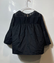 Load image into Gallery viewer, Michael Kors Womens Black Lace 3/4 Sleeve Keyhole Blouse Top Size Medium
