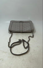 Load image into Gallery viewer, Rebecca Minkoff Womens Gray Leather Inner Pocket Chain Strap Crossbody Purse
