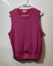 Load image into Gallery viewer, Calvin Klein Womens Pink Knitted Crew Neck Pullover Vest Sweater Size Large
