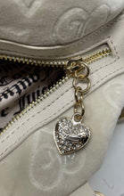 Load image into Gallery viewer, Juicy Couture Womens White Bottom Studs Satchel Handbag With Shoulder Strap
