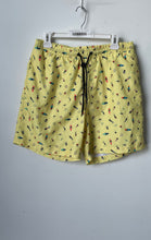 Load image into Gallery viewer, Club Room Mens Yellow Drawstring Elastic Waist Swim Shorts Size Medium
