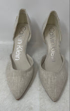 Load image into Gallery viewer, Calvin Klein Womens Gloria Light Gray Slip-On Stiletto D'Orsay Heels Size 7.5M
