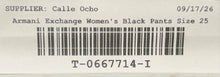 Load image into Gallery viewer, Armani Exchange Womens Black Denim 5-Pocket Design Super Skinny Jeans Size 25

