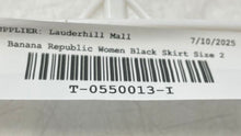 Load image into Gallery viewer, Banana Republic Womens Black Pockets Button Front Midi A-Line Skirt Size 2
