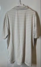 Load image into Gallery viewer, Adidas Mens White Striped Miami Hurricanes NCAA Golf Polo Shirt Size XL
