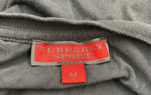 Load image into Gallery viewer, Authentic Burberry Sport Mens Black Short Sleeve Pullover T-Shirt Size M Worn
