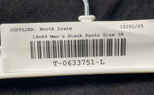 Load image into Gallery viewer, 19v69 Mens Black Dark Wash Pockets Denim Skinny Leg Jeans Size 38x32
