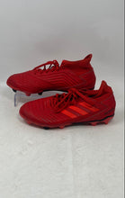 Load image into Gallery viewer, Adidas Mens Predator 19.3 FG BB9334 Red Round Toe Lace-Up Soccer Cleats Size 7
