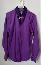 Load image into Gallery viewer, Express 1MX Mens Purple Limited Edition Long Sleeve Dress Shirt Size S
