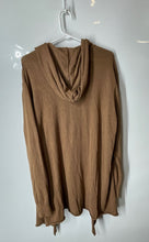 Load image into Gallery viewer, Forever 21 Womens Brown Long Sleeve Hooded Open Front Cardigan Sweater Size L
