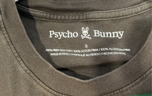 Load image into Gallery viewer, Psycho Bunny Mens Brown Pima Cotton Short Sleeve Crew Neck T-Shirt Size 3
