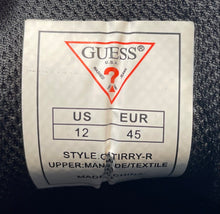 Load image into Gallery viewer, Guess Mens Tirry Black White Leather Lace-Up Low Top Sneaker Shoes Size 12
