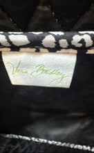 Load image into Gallery viewer, Vera Bradley Womens Black White Printed Zipper Double Handle Tote Handbag
