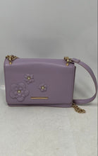 Load image into Gallery viewer, Aldo Womens Purple Inner Pockets Flap Shoulder Crossbody Bag
