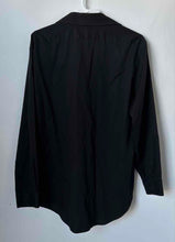 Load image into Gallery viewer, Calvin Klein Mens Black Slim Fit Performance Non Iron Dress Shirt Sz 16.5 32/33
