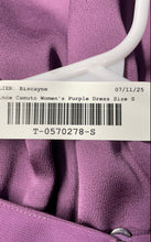 Load image into Gallery viewer, Vince Camuto Womens Purple Short Sleeve Ruffle Keyhole Back A-Line Dress Size S
