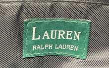 Load image into Gallery viewer, Authentic Lauren Ralph Lauren Womens Gray Black Monogram Print Travel Duffle Bag
