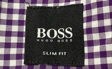 Load image into Gallery viewer, Boss Hugo Boss Mens Purple Long Sleeve Collared Slim Fit Button-Up Shirt Size L
