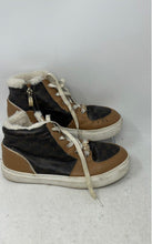 Load image into Gallery viewer, Michael Kors Womens Brown Faux Leather And Fur High Top Sneakers Shoes Size 5
