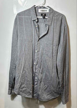 Load image into Gallery viewer, H&amp;M Mens Gray Cotton Long Sleeve Collared Button-Up Shirt Size XL
