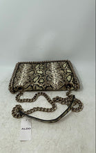 Load image into Gallery viewer, Aldo Womens Beige Brown Animal Print Inner Pocket Chain Strap Crossbody Bag
