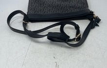 Load image into Gallery viewer, Jones New York Womens Black Gray Signature Print Adjustable Strap Crossbody Bag
