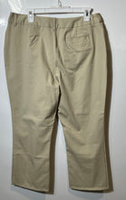 Load image into Gallery viewer, St. John's Bay Petite Womens Beige Flat Front Regular Fit Trouser Pants Size 16P
