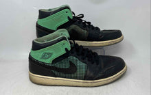 Load image into Gallery viewer, Nike Mens Air Jordan 1 Retro '89 Black Green Lace-Up Sneaker Shoes Size 13
